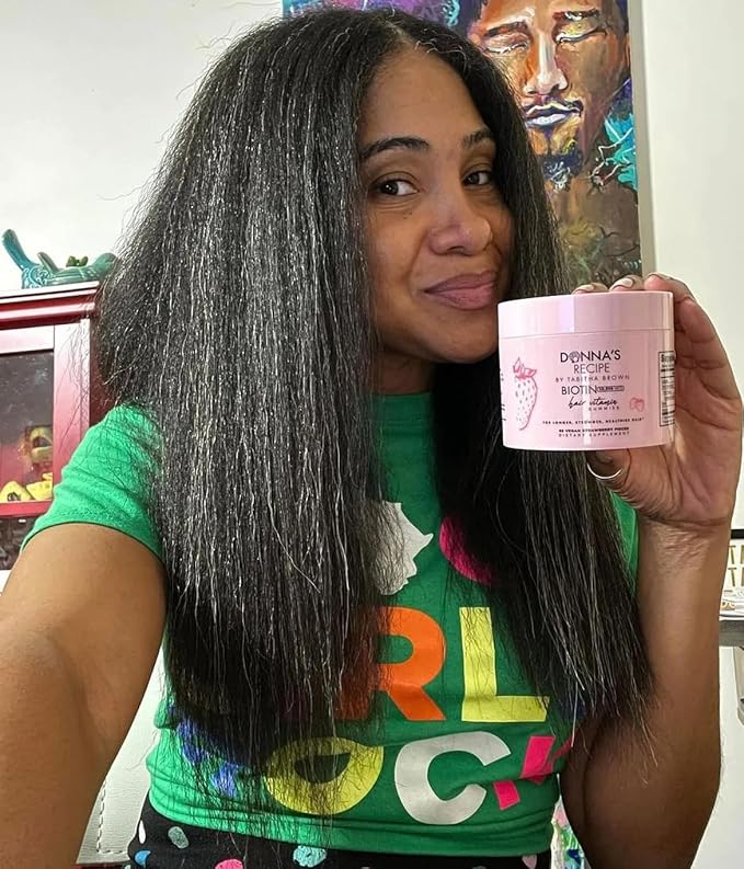 Donna's Recipe by Tabitha Brown Vegan Biotin Hair Vitamin Gummies