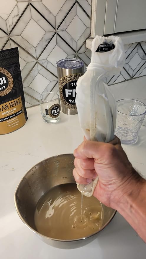 TUI KAVA PREMIUM WELLNESS KAVA -TRADITIONAL Fijian Noble Pounded Medium Grind 250g (8.8oz) - TRIAL SIZE | Very Heady Daytime Kava | All Natural Relaxation | Increase Focus | Mood/Sleep Support | Stress Relief | STRAINER BAG REQUIRED.