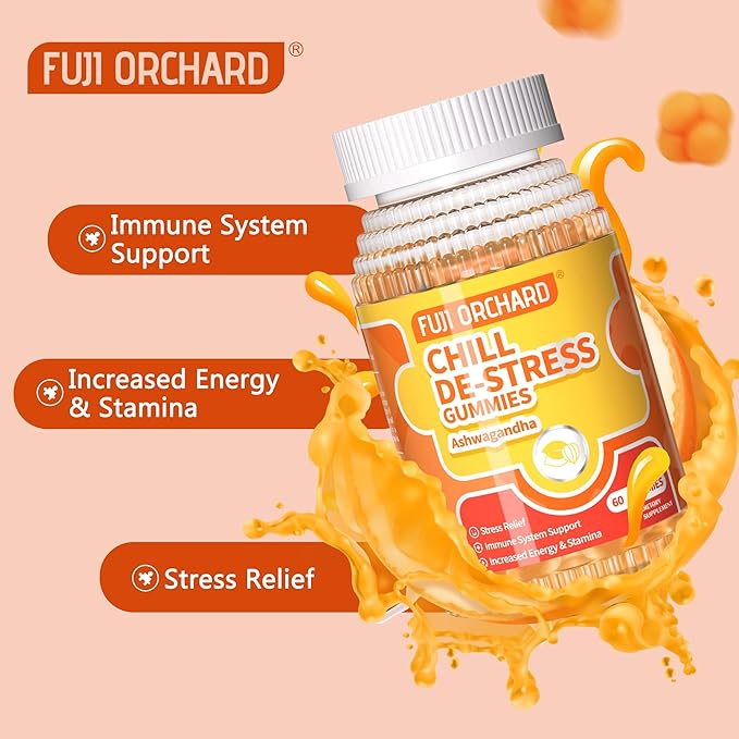 Ashwagandha Supplements Gummies | with 300 mg Ashwagandha Extract | Immune Support & Manage Stress | 60 Vegan Non-GMO Ashwagandha Supplement Gummies for Momen & Man