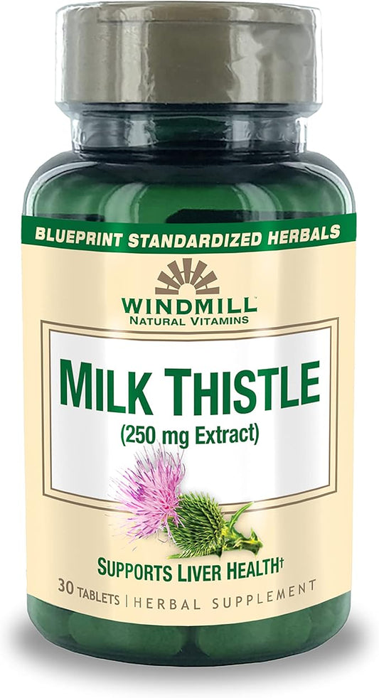 Windmill Milk Thistle 250 mg Tablets 30 Tablets