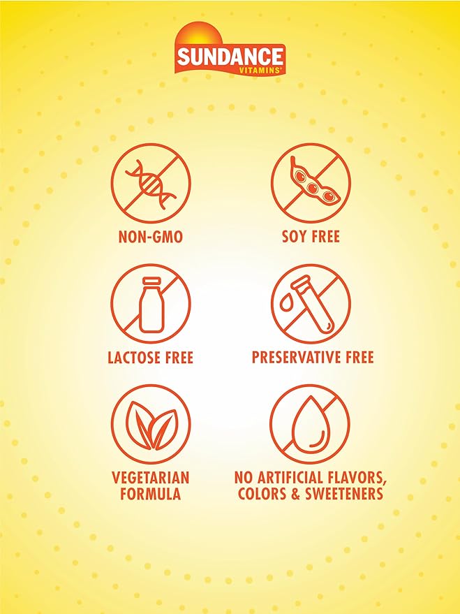 Sundance Vitamin B-Complex | with B-12 | 60 Tablets | High Potency | Vegetarian, Non-GMO, and Gluten Free Supplement