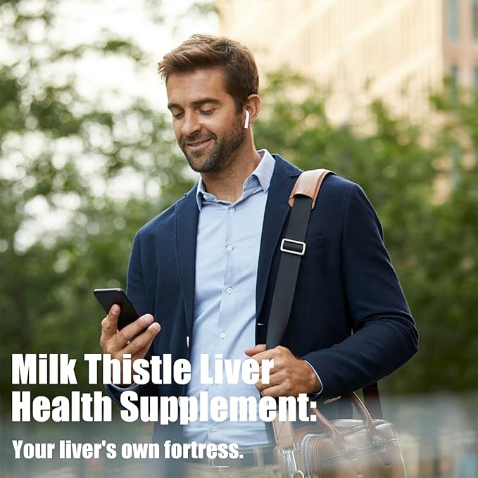 Milk Thistle & Artichoke Supplement for Liver Detox - Optimal Dose for Your Liver Support, 90 Capsules (1)