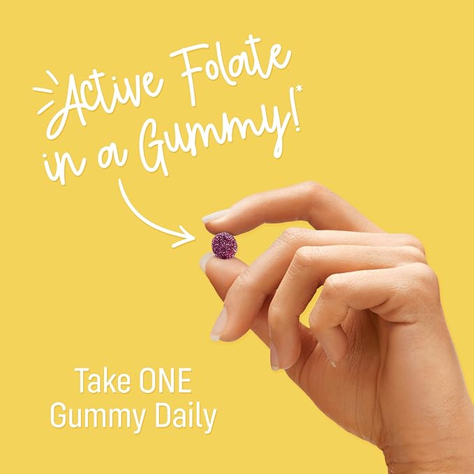 Smart for Life L-Methylfolate Gummies with Vitamin B12 Raspberry Flavor - 15mg - 60 Gummies - Active Folate 5 MTHFR Support Supplement Professional Strength - Doctor Designed Methyl Folate