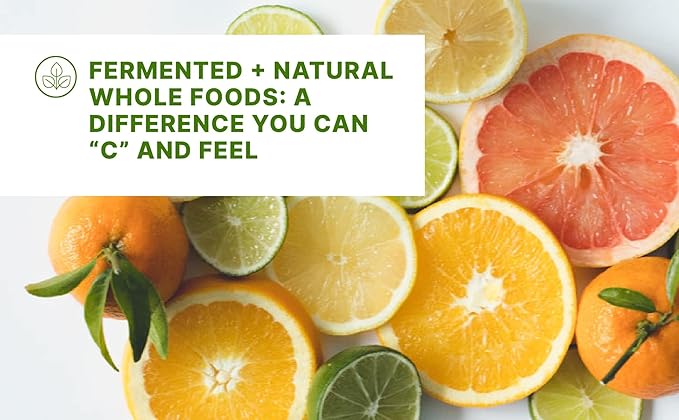 Movita Fermented Vitamin C 250mg – Immunity Booster, Antioxidant Protection, Aids Collagen Synthesis & Iron Absorption – Organic, Vegan, Gluten-Free, Non-GMO – 30-Day Supply (Eco-Friendly Pouch)