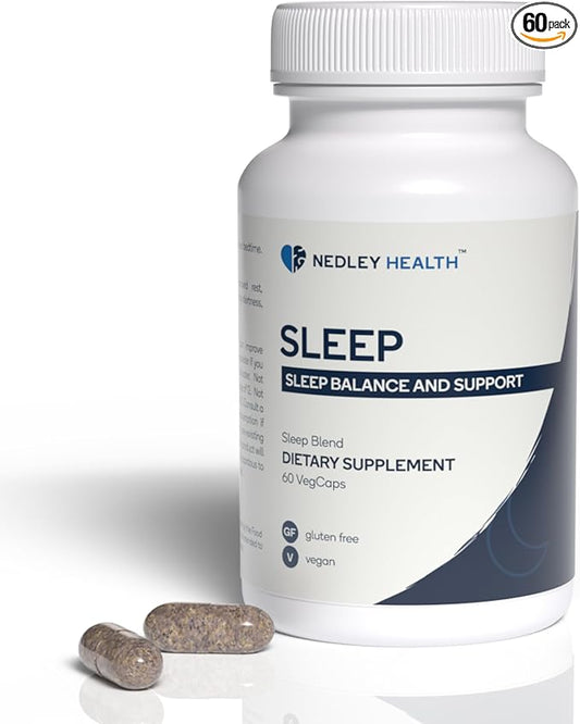 Sleep - Natural Sleep Aid Supplement - Relax & Restore with Melatonin, L-Theanine, & Herbal Extracts - 60 Veggie Capsules (Sleep)