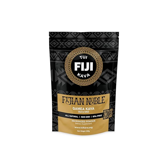 TUI KAVA PREMIUM WELLNESS KAVA - MICRONIZED Noble Fijian Kava 250g (8.8oz) - INDIVIDUAL Size | Very Heady | Morning/Daytime Kava | Increase Focus | Mood/Sleep Support | Stress Relief | NO STRAINING