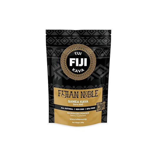 TUI KAVA PREMIUM WELLNESS KAVA - MICRONIZED Noble Fijian Kava 250g (8.8oz) - INDIVIDUAL Size | Very Heady | Morning/Daytime Kava | Increase Focus | Mood/Sleep Support | Stress Relief | NO STRAINING
