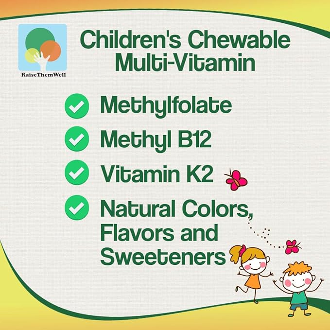 Kids Vitamin C & Immune Support, Citrus Chewables for Children, Natural Immune Booster with Zinc & Elderberry + Kids Vitamin PDF, Doctor Formulated, 60 Tasty Tablets