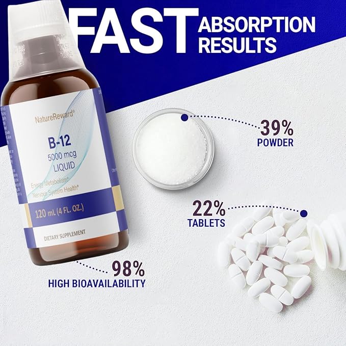 Vegan Vitamin B12 cyanocobalamin 5000mcg, 120 Servings