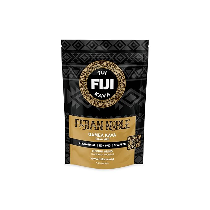 TUI KAVA PREMIUM WELLNESS KAVA -TRADITIONAL Noble Pounded Medium Grind 500g (1lb 2oz) - SHARING SIZE | Very Heady Kava | All Natural Relaxation | Increase Focus | Mood/Sleep Support | Stress Relief | STRAINER BAG REQUIRED.