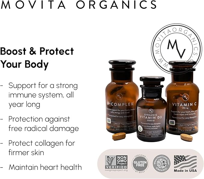 Movita Women’s Daily Multivitamin Bottle & Pouch Bundle - Organic Fermented Whole Foods for Enhanced Energy, Immunity & Vitality - Vegan, Gluten-Free, Non-GMO