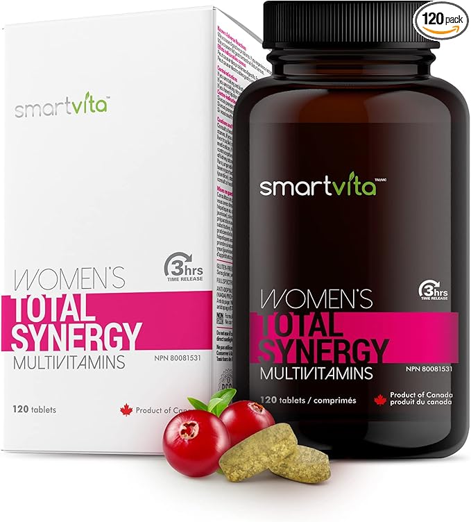 Smartvita - Women’s Multivitamins, Energy & Immune Booster, Womens Multivitamins for Wellness, Beauty Support, Hair Skin and Nails, Womens Vitamins with Smart Release Technology, 120 Tablets