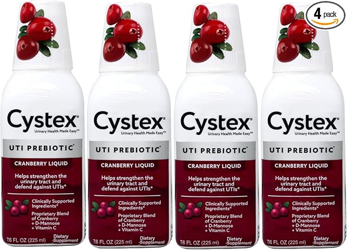 Cystex Liquid Cranberry Complex, 7.6 Fl Oz (Pack of 4)