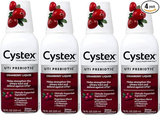 Cystex Liquid Cranberry Complex, 7.6 Fl Oz (Pack of 4)