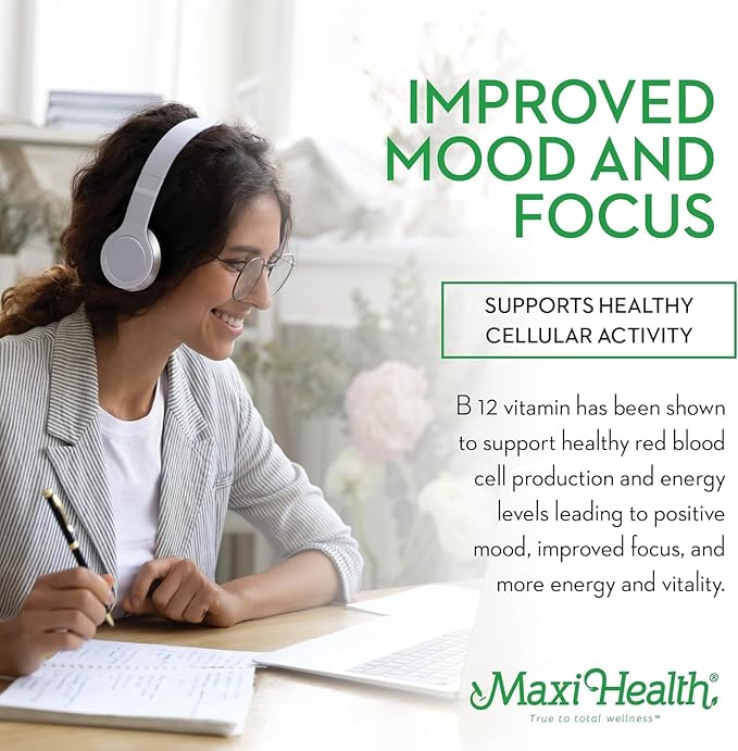 Maxi Health Raspberry Liquid Vitamin B Complex, Supplement with Vitamin B12 - Sublingual B Drops for Kids with B1 B2 B3 B5 B6 Biotin Folic Acid, For Energy & Brain Function - 2 fl. Oz, Green Pillbox