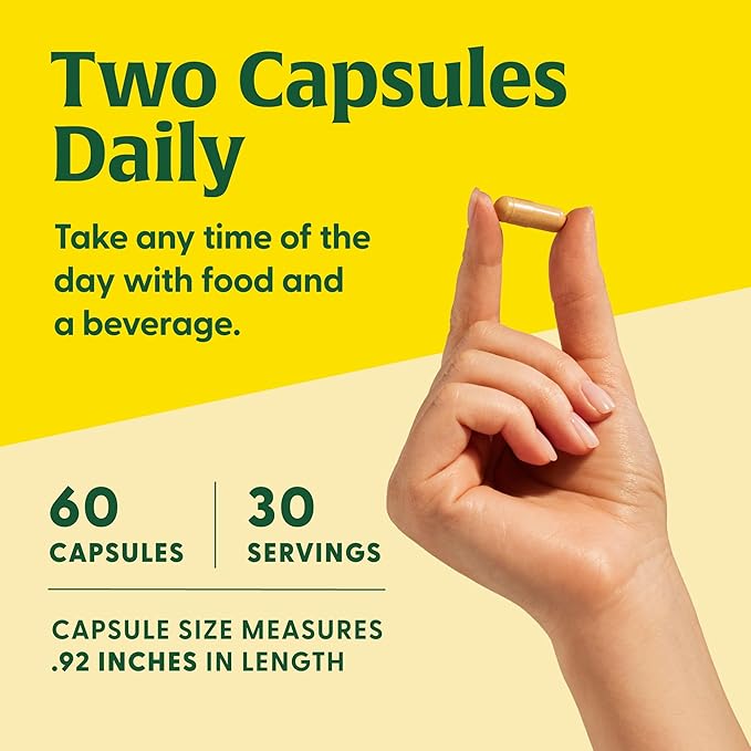 MegaFood Superfood Mushroom Energy Support - Cordyceps Mushroom Supplement with Methylated B12 Vitamins & Panax Ginseng - Doctor Formulated, Gluten-Free, Vegan - 60 Capsules, 30 Servings