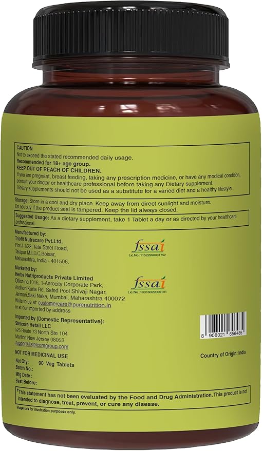 Pure Nutrition Whole Food Multivitamins for Men | 90 Tabs | One-A-Day | 100% RDA | 24 Natural Vitamins and Minerals | All Natural Plant Based Men's Multivitamin | 3 Months Supply