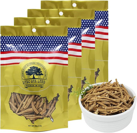 American Ginseng from Wisconsin(Ginseng Branch) Ginseng Tea 花旗参枝/西洋参枝 in Bag (Small 4oz/Bag*4)