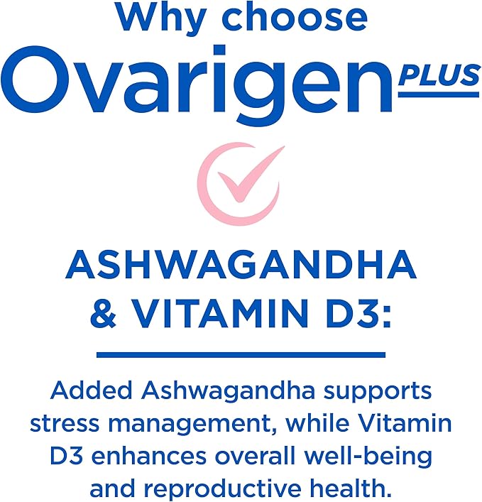 Ovarigen Plus, Myo & D-Chiro Inositol Blend Powder – 40:1 Blend with Folic Acid, Ashwagandha, and Vitamin D3 - Help Manage PCOS Symptom, Hormone Balance, and Natural Fertility Aid, 30 Sachets