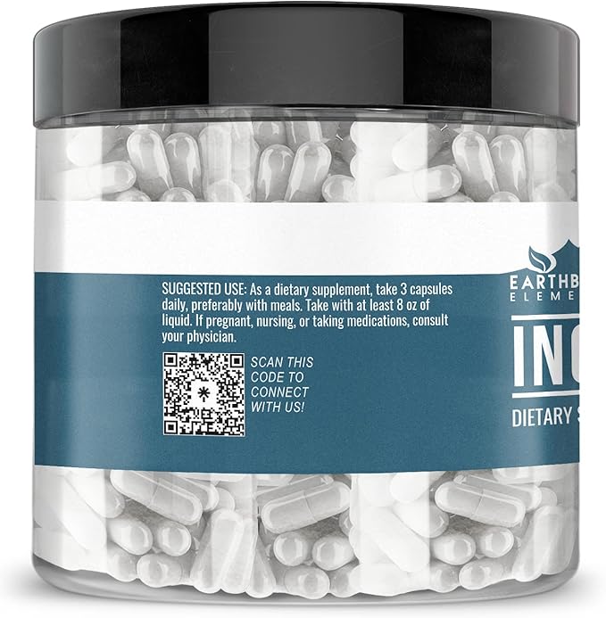 Earthborn Elements Inositol 200 Capsules, Pure & Undiluted, No Additives