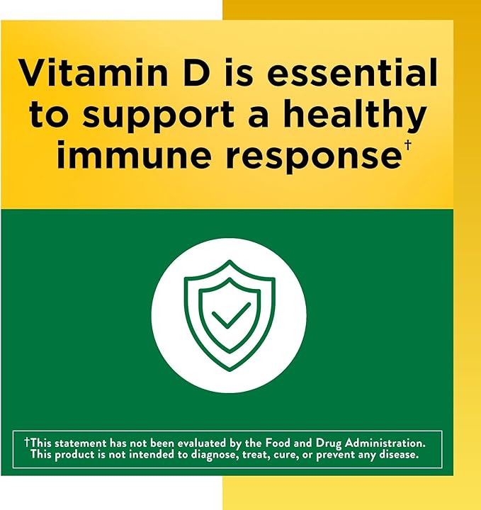 Vitamin D3 1000IU (25 mcg) Softgels, Dietary Supplement for Immune Health Support 100 Softgels (Pack of 2)
