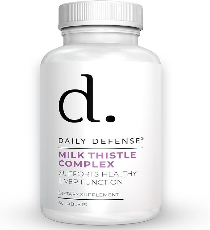 Pure Milk Thistle Herbal Supplements - 450mg Milk Thistle Extract for Liver Detox & Liver Support Supplement - Vegan Dietary Supplements for Women & Men, 60 Tablets