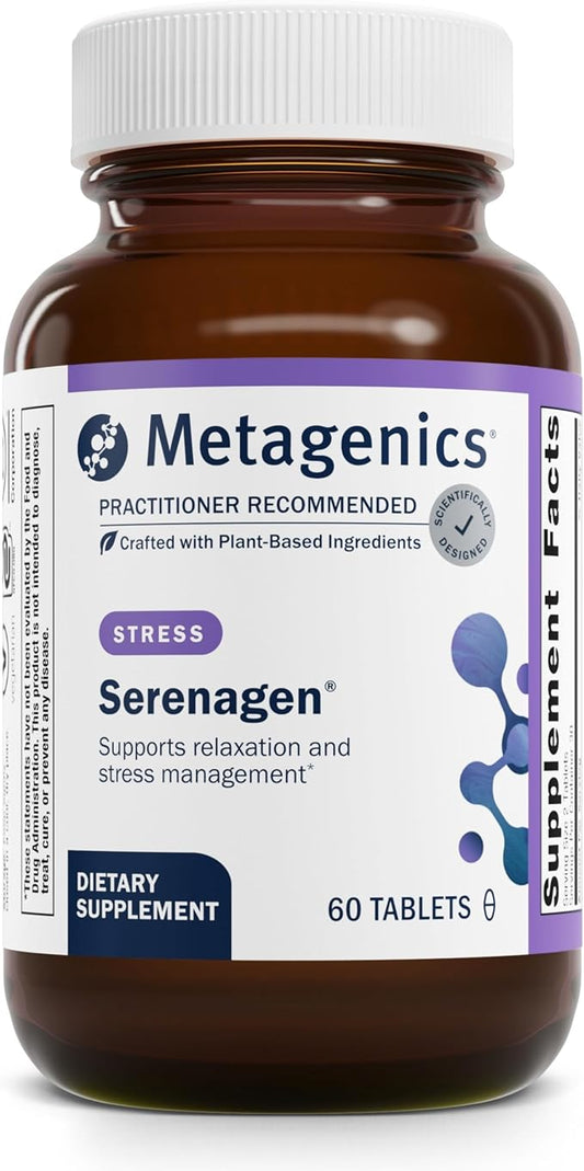 Metagenics Serenagen, Traditional Herbal Stress Management Formula with Asian Ginseng Root to Help Adjust to Stressful Environmental Challenges - 60 Tablets