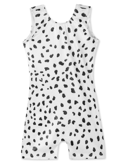Domusgo Leotard for Girls Gymnastics Size 5-6 Years Old Black Dot Biketards Dance Outfits