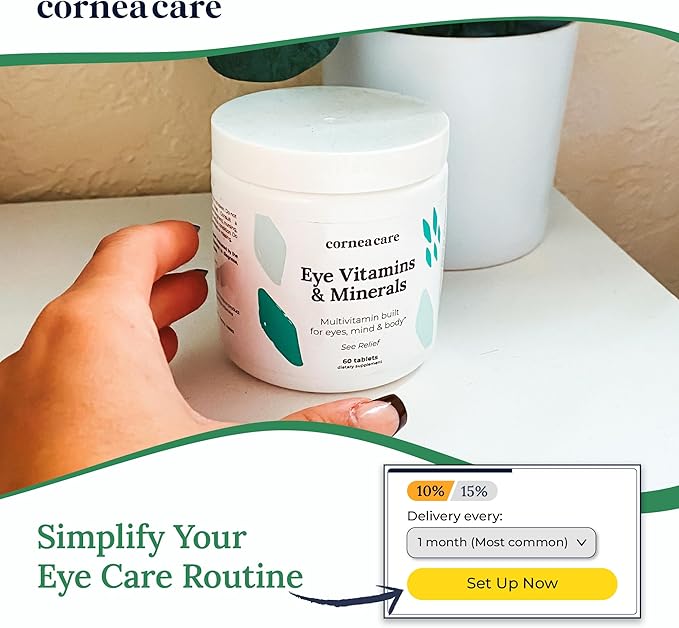 Vitamins and Minerals | Multivitamin for Vision & Health | Dry Eye Supplements | 60 Tablets