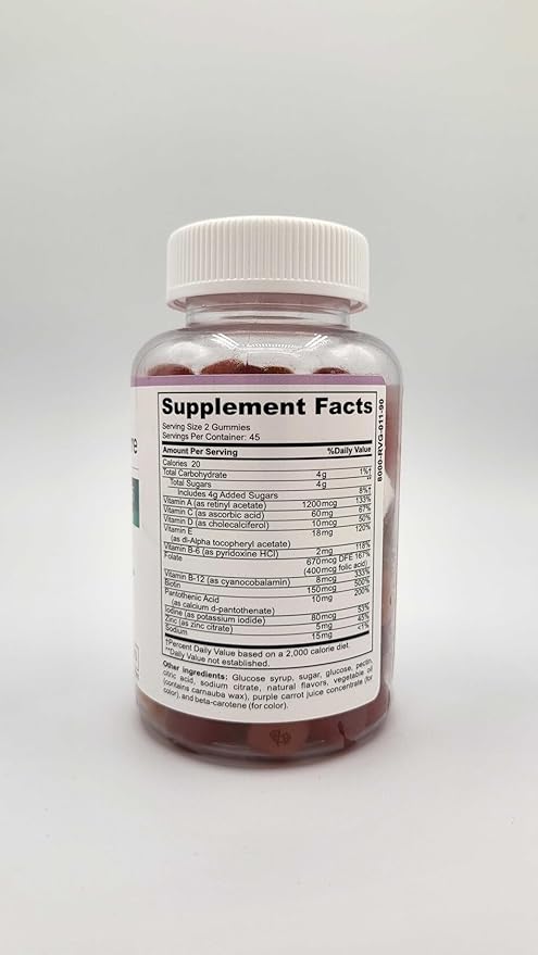 Nature's Nutri-Care Gummy Vitamins - Multivitamins for Women, Mens Multivitamin Gummies, Chewable Vitamin for Adults, Women’s & Men’s Multi Supplements, Natural Vegetarian Gummy, Made in USA