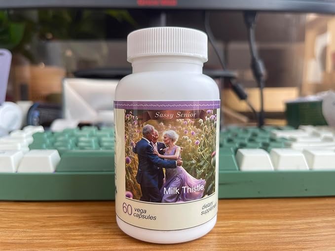 500 mg Milk Thistle Supplement for Liver Health Support-Detox & Cleanse Formula, 60 Capsules Natural Herbal Support for Digestive Wellness and Liver Care. (Packaging May Vary).