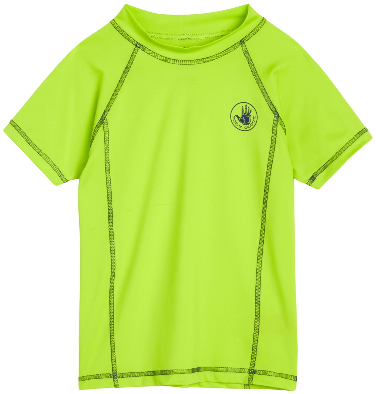 Body Glove Boys' Rash Guard Shirt - UPF 50+ Quick Dry Sun and Sand Protection Swim Shirt - Swimwear for Kids (5-14), Size 12, Lime
