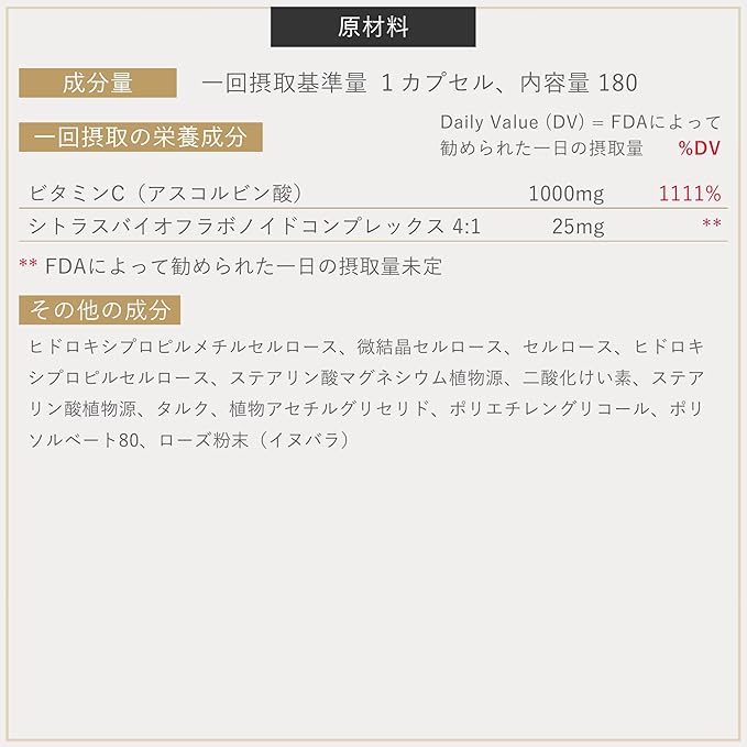 GNC Vitamin C 1000 with Bioflavonoids and Rose Hips Timed Release 180 Tablets