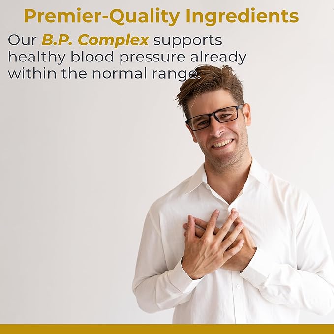Premier Research Labs BP Complex - for Heart Health - with Garlic, Hawthorn, Olive Leaf, Reishi, Cayenne & Organic Celery - Allicin Supplement - Non-GMO, Vegan Formula - 60 Plant-Source Capsules
