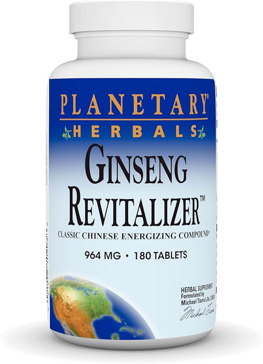 Planetary Herbals Ginseng Revitalizer, 964 mg, Tablets, 180 Tablets