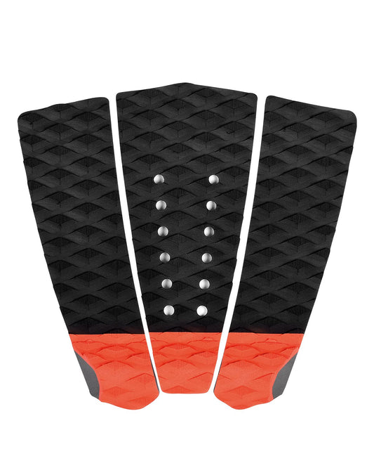 Abahub 3 Piece EVA Surfboard Deck Traction Pads with Kicker for Stomp Skimboards, Surf Boards, Funboard, Fish Board, Orange