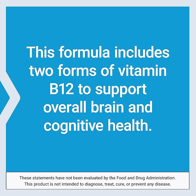 Life Extension B12 Elite, adenosylcobalamin, methylcobalamin, Two Active Forms for Brain Health & Dopamine Production, Non-GMO, Gluten-Free, Vegetarian, 60 lozenges