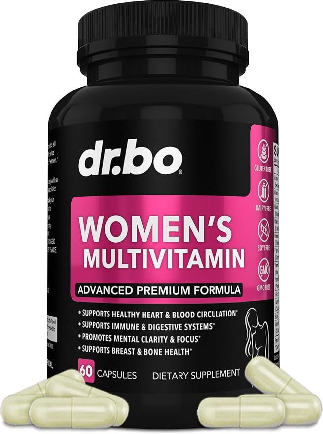 Womens Multivitamin - Natural Daily Multi Vitamins for Women - Womans Energy Vitamin Supplements Magnesium Plus Zinc - Woman Multipurpose Minerals Health Supplement Capsules - Iron & Soy Free Pills