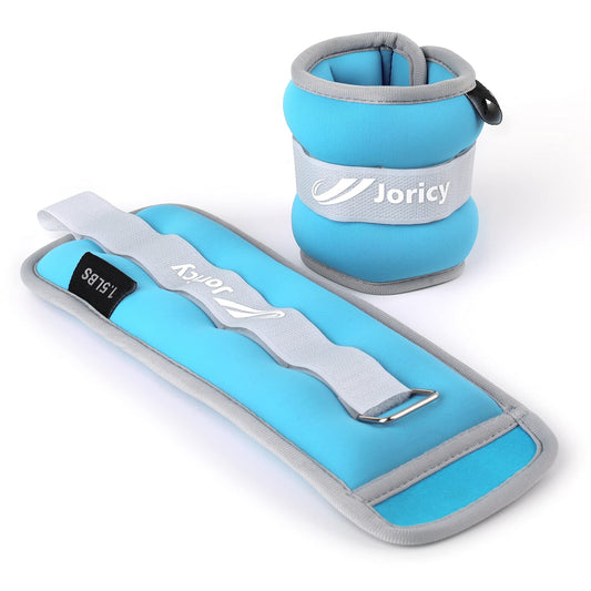 Ankle Weights, 5kg 1 Pair Wrist Leg Arm Weights for Women Men Kids Child with Adjustable Straps, Strength Weighted for Jogging, Running, Walking, Fitness, Gym Workout - Blue