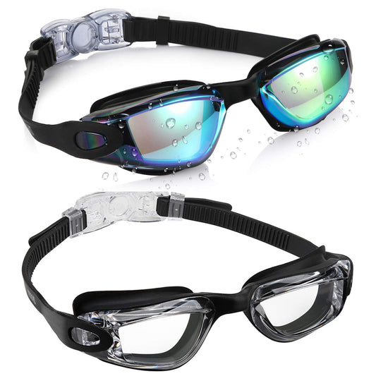 Aegend Kids Swim Goggles, Pack of 2 Swimming Goggles for Children Boys & Girls Age 3-14