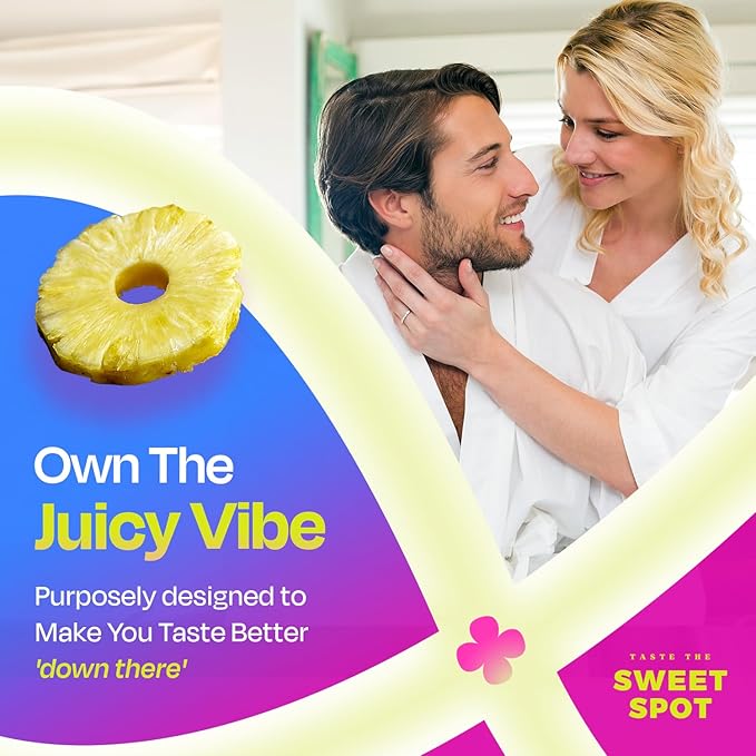 Sweet Spot Probiotics for Men & Women - Supports Intimate Health & pH Balance with 500mg Pineapple Extract, Cranberry & Cinnamon, 60 Capsules Each - Made in USA