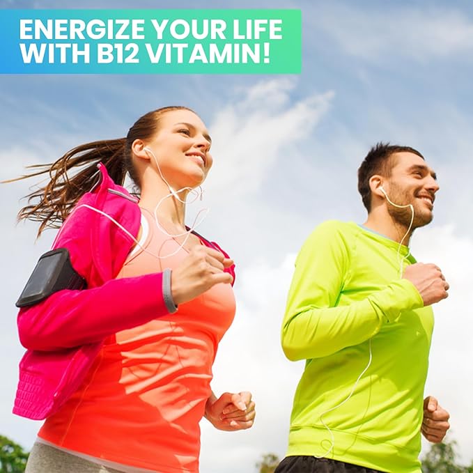 Vitamin B12 Liquid Spray | Vitamin B12 for Energy Support | Vegan | Non-GMO | Gluten Free | 40 Sprays | 1500 mcg per Spray | Raspberry Flavor | 1 fl Oz