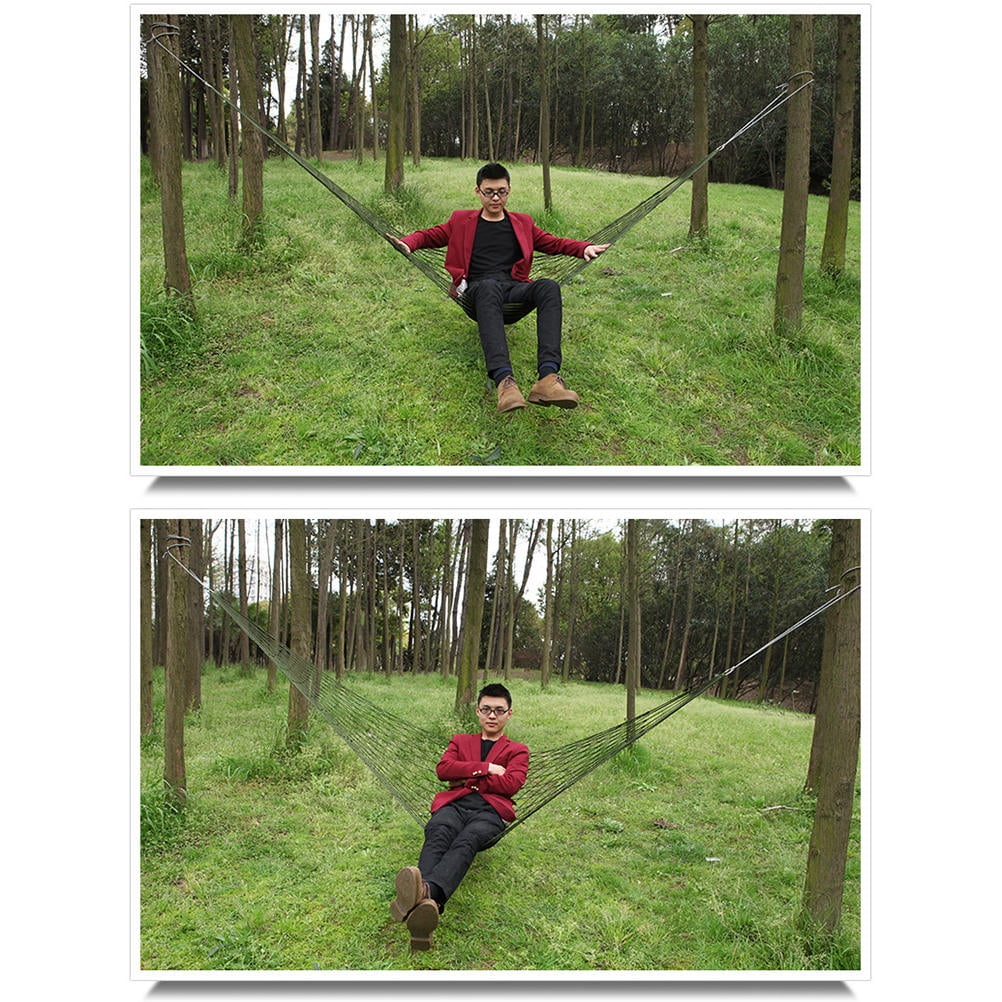 Worgeous 军绿吊 Camping Hammock with Rain Fly Bed Net Mesh Travel Green