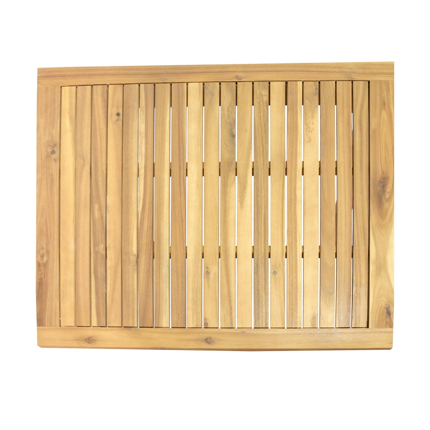 Sunnydaze Rodanthe 33.75" Acacia Square Outdoor Dining Table, Natural Oil Finish