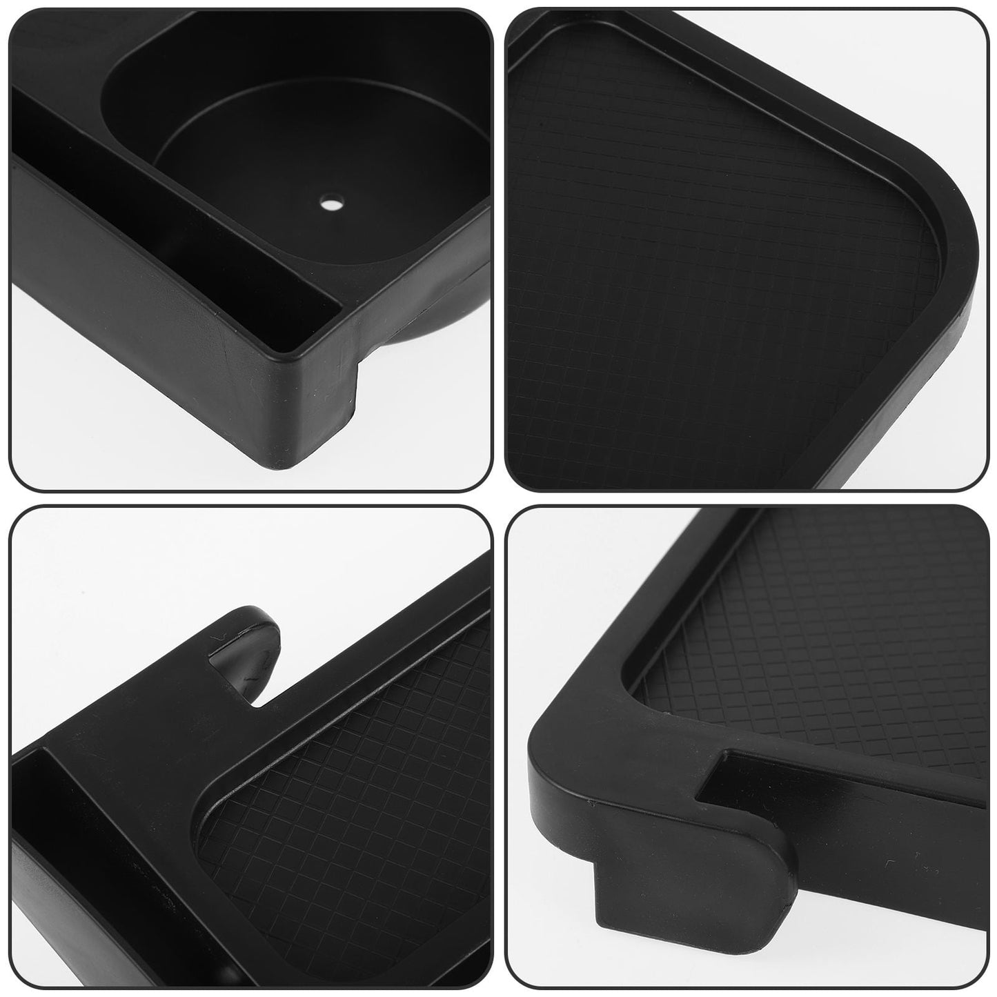 Worgeous 1Set Black Abs Plastic Folding Chair Holder for Chairs and Recliners Outdoor Cup Holder for Home Users