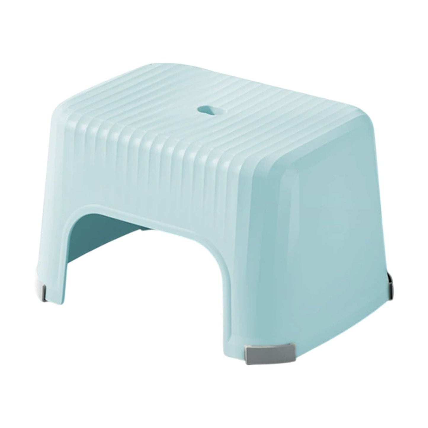 VANLOFE Plastic Step Stool for Adults - Non-Slip Bath Stool, Lightweight Small Stool for Bathroom, Shower, Beach, Camping, Step Stool for Bathroom Sink, 12.5x7.87x7.87in