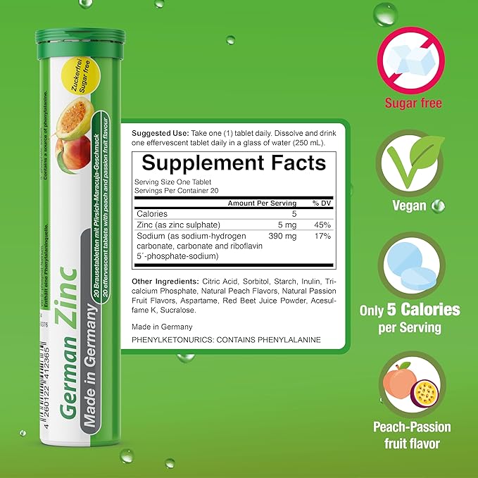 T&D German Immun Boost Package 140 Servings - Vegan, Zero Sugar - Drink Effervescent Tablets - Vitamin C, Zinc, Multivitamin Pharma - Made in Germany