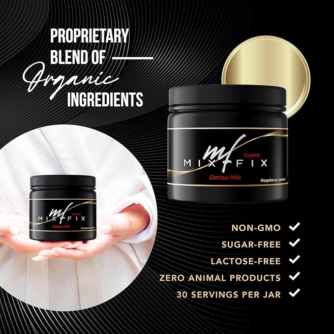 Full Spectrum Detox Powder - Natural Daily Cleanse for Digestive Health & Vitality - Plant Based Vegan Liver Cleanse Powder - Gently Supports Body Detoxification | Raspberry Lemon (30 Servings)