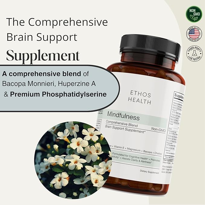 Dr. Scott's Focus & Clarity Brain Supplement – Advanced Nootropic Formula with Vitamin B12, Ginkgo Biloba, Bacopa, and Rhodiola – Boost Memory, Focus & Mental Energy – 60 Capsules