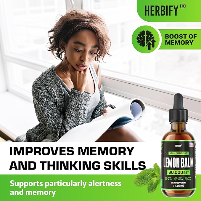 HERBIFY Bundle - K2 and D3 Drops & Lemon Balm Tincture - Bone Strength & Mood Boost
